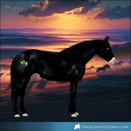 Horse Color:Chestnut Chinchilla Splash