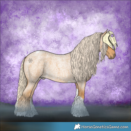 Horse Color:Palomino Roan Tobiano 
