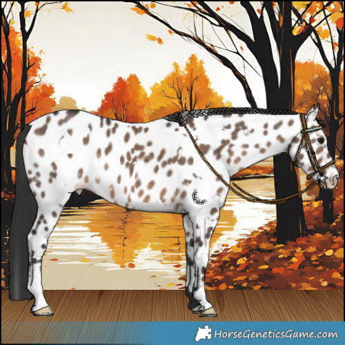 Horse Color:White Spotted Brown Dun Appaloosa 