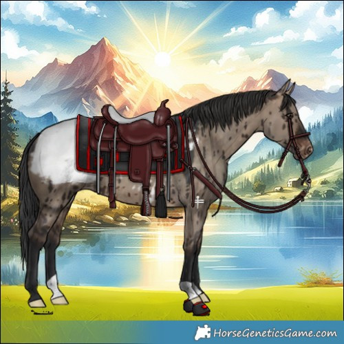 Horse Color:Brown Dun Appaloosa Brindle 