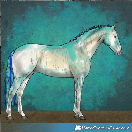 Horse Color:Painted Watercolor White Spotted Liver Red Dun Onyx Rabicano Brindle 