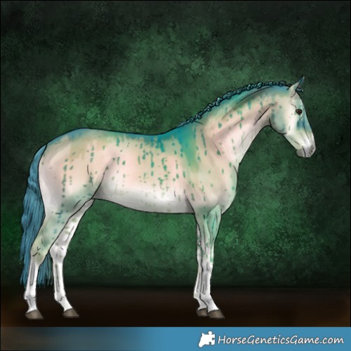 Horse Color:Watercolor Liver Red Dun Onyx Tobiano Rabicano Brindle 