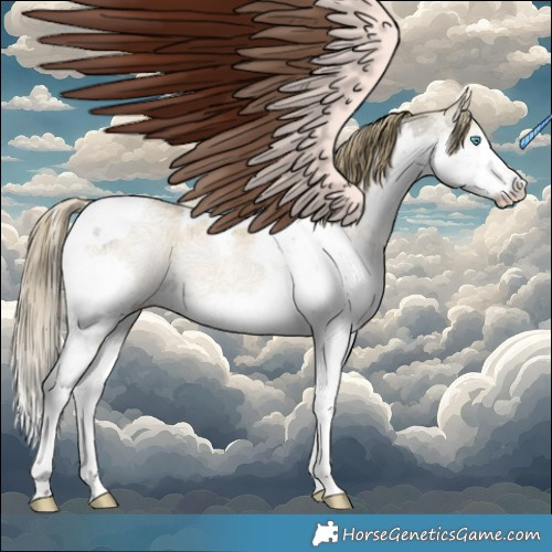 Horse Color:Brown Ice Snowdrop Dun Splash Tobiano Brindle 