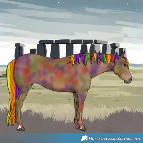 Horse Color:Painted Nacre Chestnut 