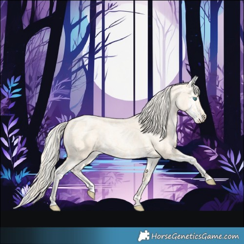 Horse Color:Palomino Roan Pearl  and Palomino Roan Pearl Splash 