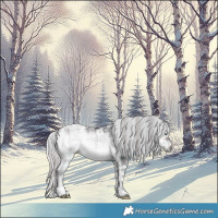 Horse Color:Plaid White Spotted Silver Brown Chinchilla Ice Onyx