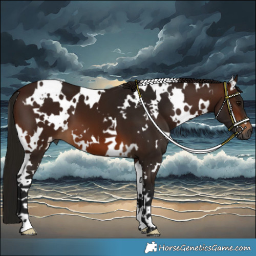 Horse Color:Gray White Spotted Bay