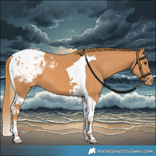 Horse Color:Chestnut Tobiano Blanket 