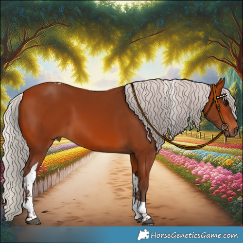 Horse Color:Silver Bay Tobiano 