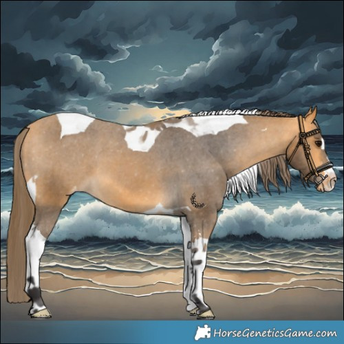 Horse Color:Buckskin Tobiano Varnish 