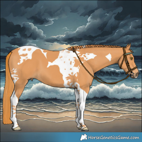 Horse Color:Chestnut Tobiano