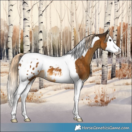 Horse Color:Chocolate Palomino Splash Tobiano Appaloosa 
