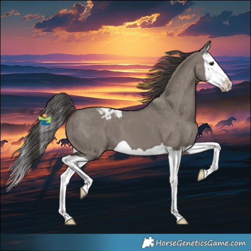Horse Color:Grullo Splash Appaloosa 