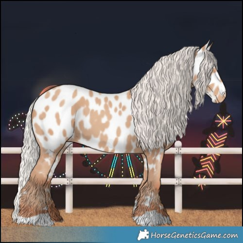 Horse Color:Silver Classic Champagne Near Leopard 
