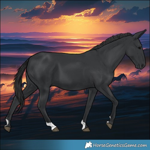 Horse Color:Black 