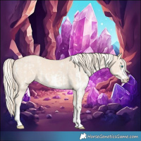 Horse Color:Perlino Sabino  and Cremello Sabino 