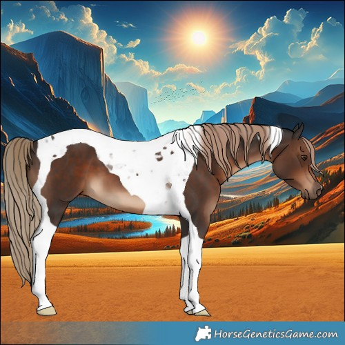 Horse Color:Liver Chestnut Tobiano 