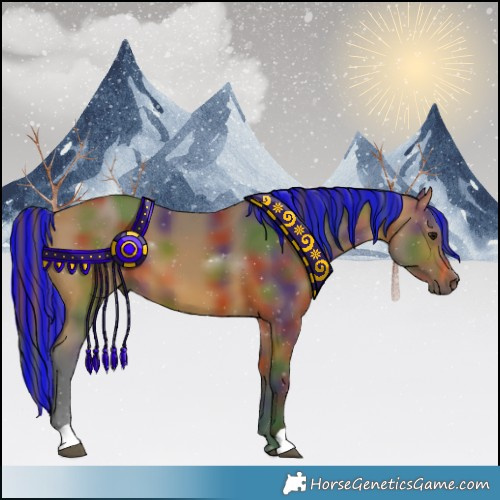 Horse Color:Painted Nacre Bay 