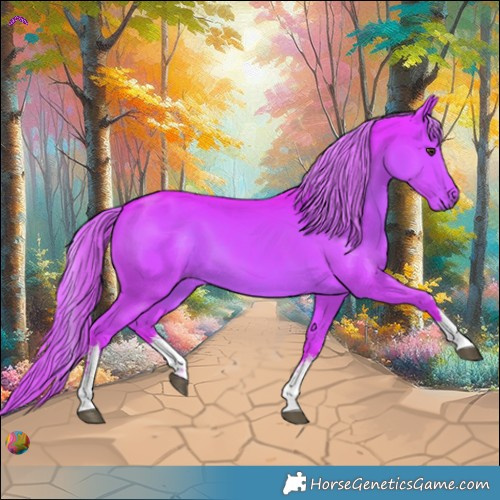 Horse Color:Watercolor White Spotted Liver Chestnut