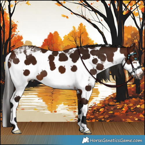 Horse Color:Gray Bay Sabino Frame Varnish