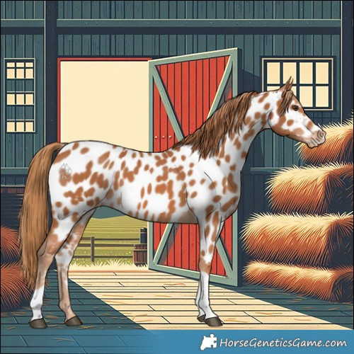 Horse Color:Chestnut Tobiano Appaloosa 