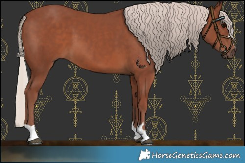 Horse Color:Chocolate Silver Black 