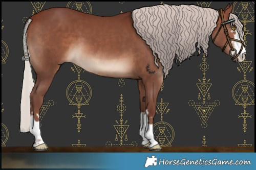 Horse Color:Chocolate Silver Brown 