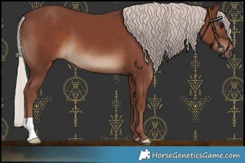 Horse Color:Chocolate Silver Black 