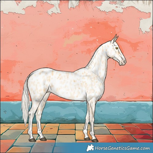 Horse Color:Palomino Near Leopard  and Palomino Snowdrop Near Leopard 