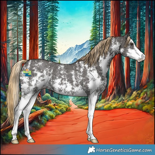 Horse Color:Liver Chestnut Sabino