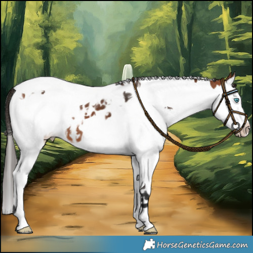 Horse Color:Bay Splash Tobiano Appaloosa 