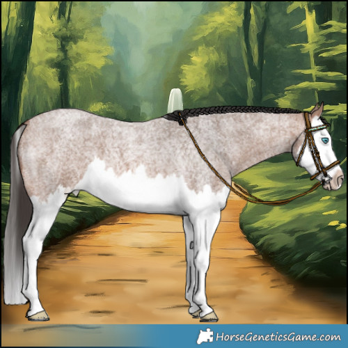 Horse Color:Bay Roan Splash 