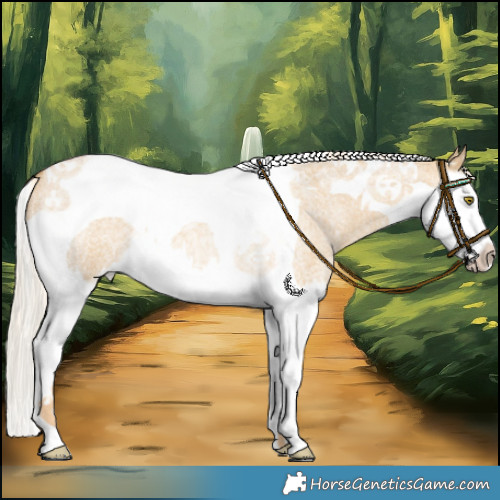 Horse Color:Palomino Roan Dun Splash Tobiano Rabicano 