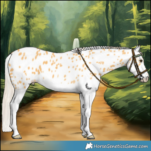 Horse Color:Palomino Splash Near Leopard 