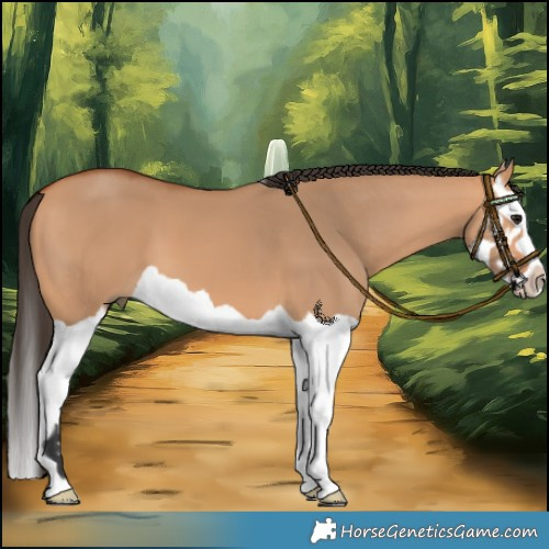 Horse Color:Bay Dun Splash 