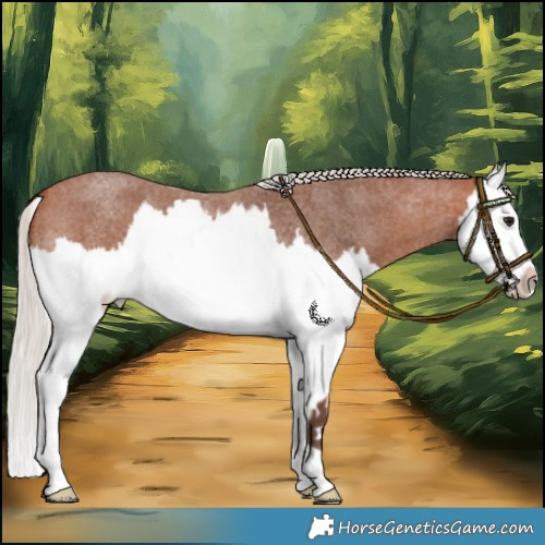 Horse Color:Silver Bay Roan Splash 