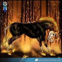 Horse Color:Void White Spotted Silver Bay Near Leopard