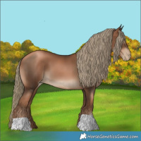 Horse Color:Gray Liver Chestnut Pearl Mushroom 