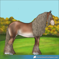 Horse Color:Gray Liver Chestnut Pearl Mushroom