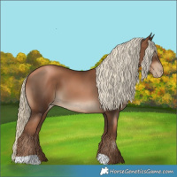 Horse Color:Gray Liver Chestnut Pearl Mushroom