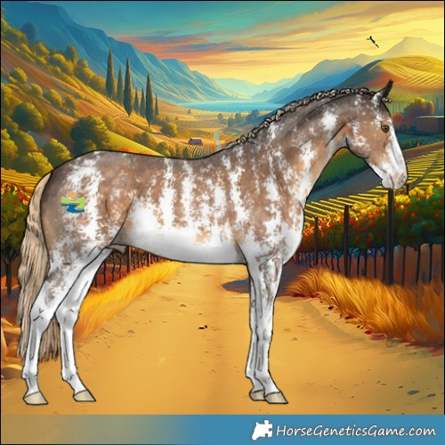Horse Color:Chocolate Palomino Sabino