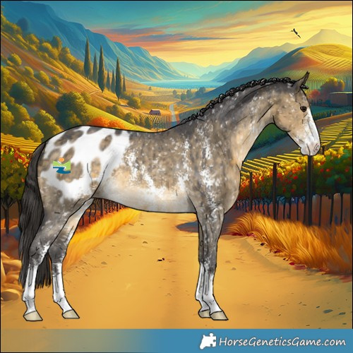 Horse Color:Buckskin Dun Sabino Appaloosa Brindle