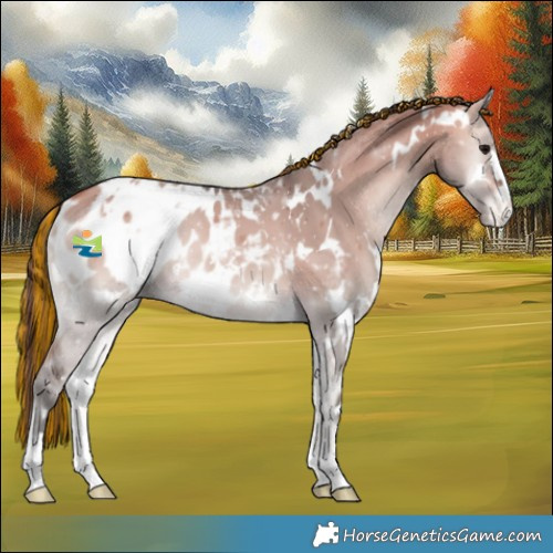 Horse Color:Painted White Spotted Buckskin Onyx Appaloosa