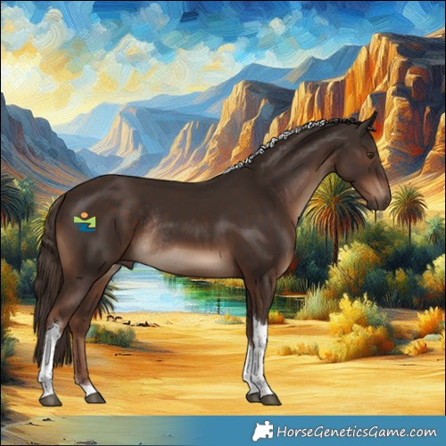 Horse Color:Liver Chestnut Tobiano Rabicano 