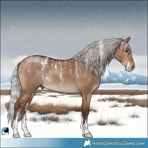 Horse Color:Powder White Silver Brown Dun