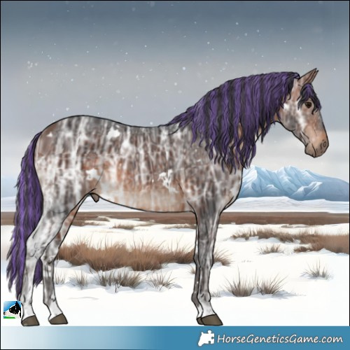 Horse Color:Painted White Spotted Bay Ice