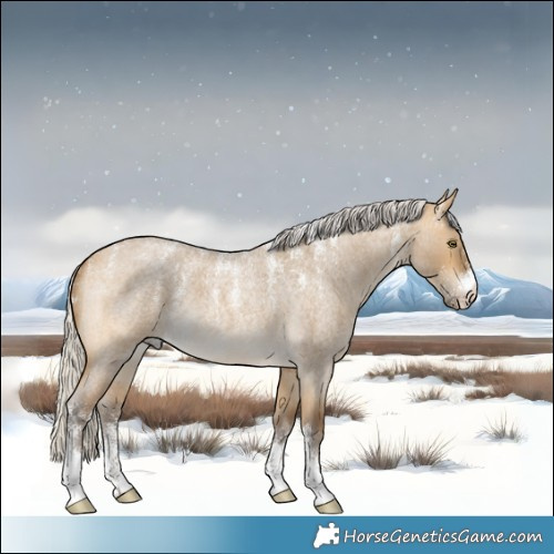 Horse Color:Powder White Silver Buckskin Roan Dun 