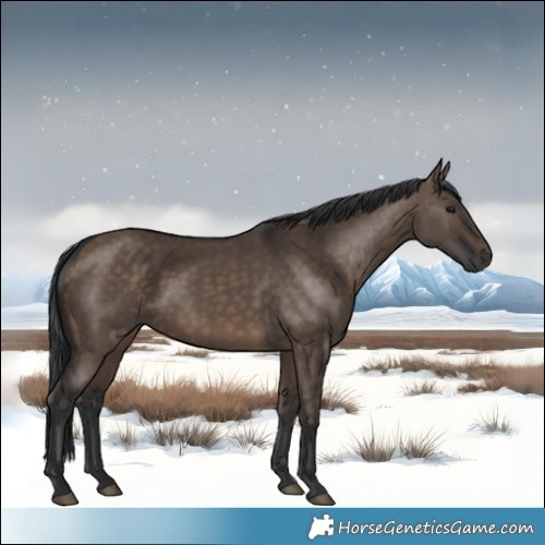 Horse Color:Brown Dun Rabicano 