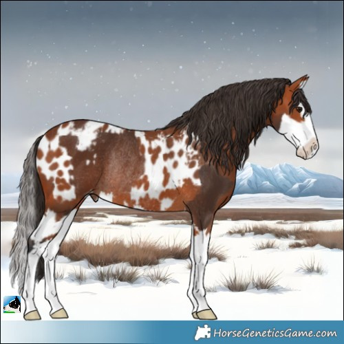 Horse Color:Bay Splash Appaloosa Rabicano  and Bay Splash Appaloosa Rabicano 