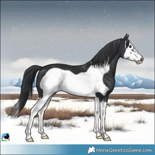 Horse Color:Black Splash Frame 